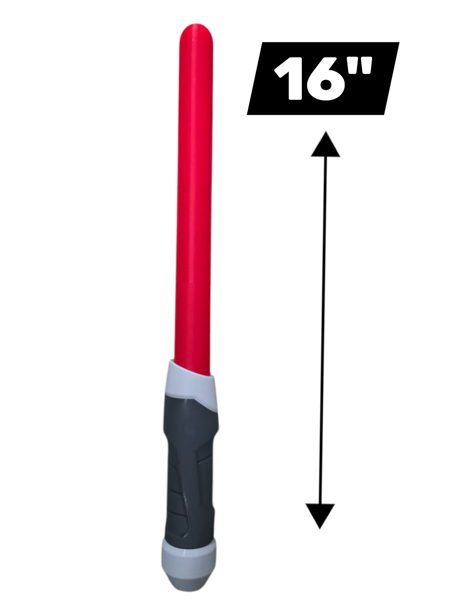 3D-Printed Red Saber Fantasy Prop | 16" Cosplay & Collectible Display