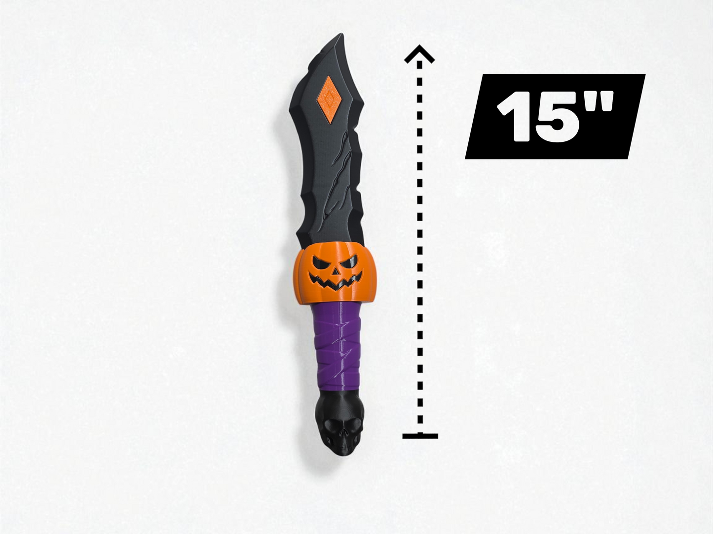 3D-Printed Halloween Pumpkin Dagger Prop | Cosplay & Collectible Display