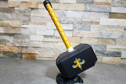 New Orleans Saints 3D Printed Thor Hammer | Medium & Large | With or Without Stand