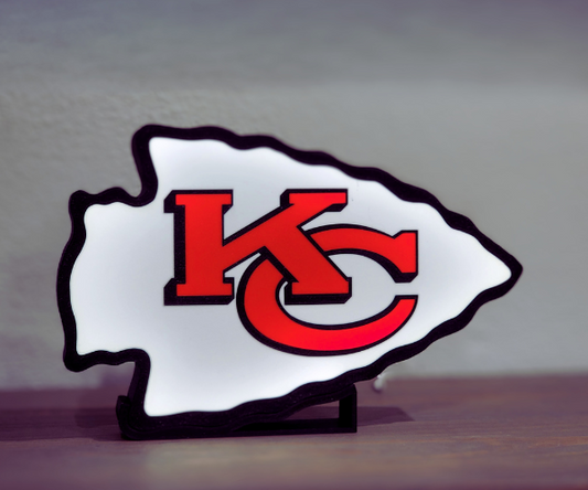 Kansas City Chiefs LED Light Box - NFL Team Spirit Decor - Illuminate Your Space with Pride