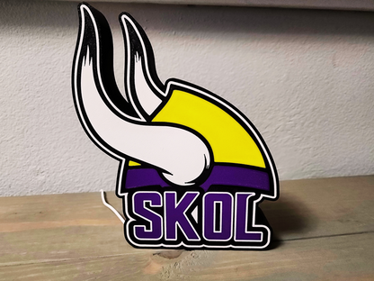Minnesota Vikings SKOL LED LightBox