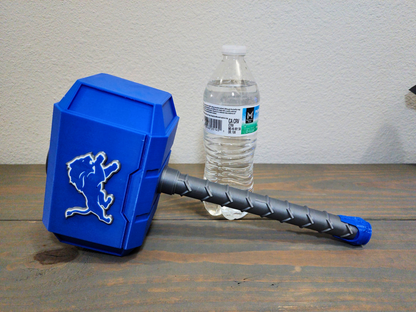 Detroit Lions 3D Printed Hammer - Unique Gift for Fans - Customized NFL Decor