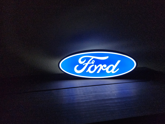 Ford Logo LED Light Box - Stunning 3D Printed Illumination for Car Enthusiasts