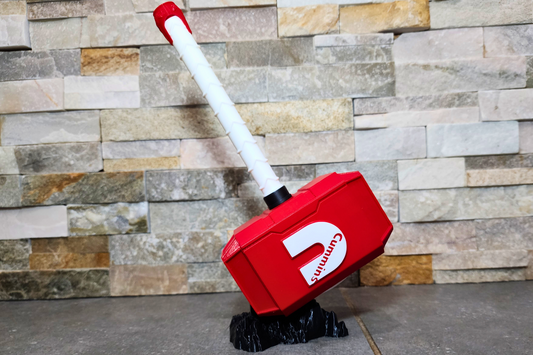 Cummins 3D-Printed Thor-Style Hammer – 14” or 10” | With or Without Display Stand