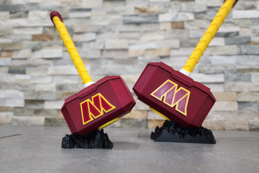 Washington Commanders 3D Printed Hammer Figurine - NFL Fan Decor & Collectible