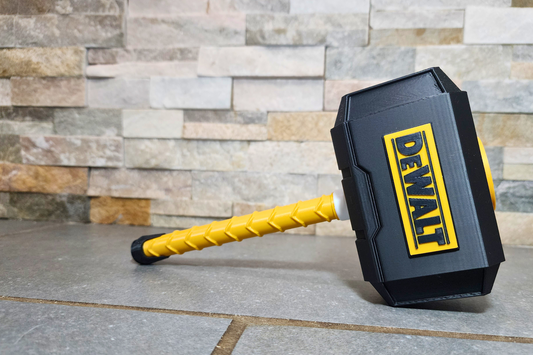 DeWalt-Inspired 3D Printed Thor Hammer | Medium & Large | With or Without Stand