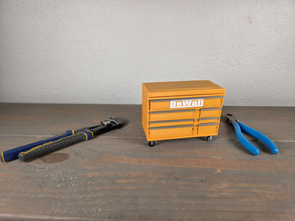 Mini DeWalt Inspired Tool Chest Desk Organizer – 3D Printed with Working Drawers