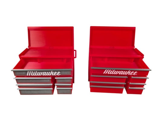 Functional Mini Milwaukee Tool Chest – 3D Printed Desk Organizer with Drawers