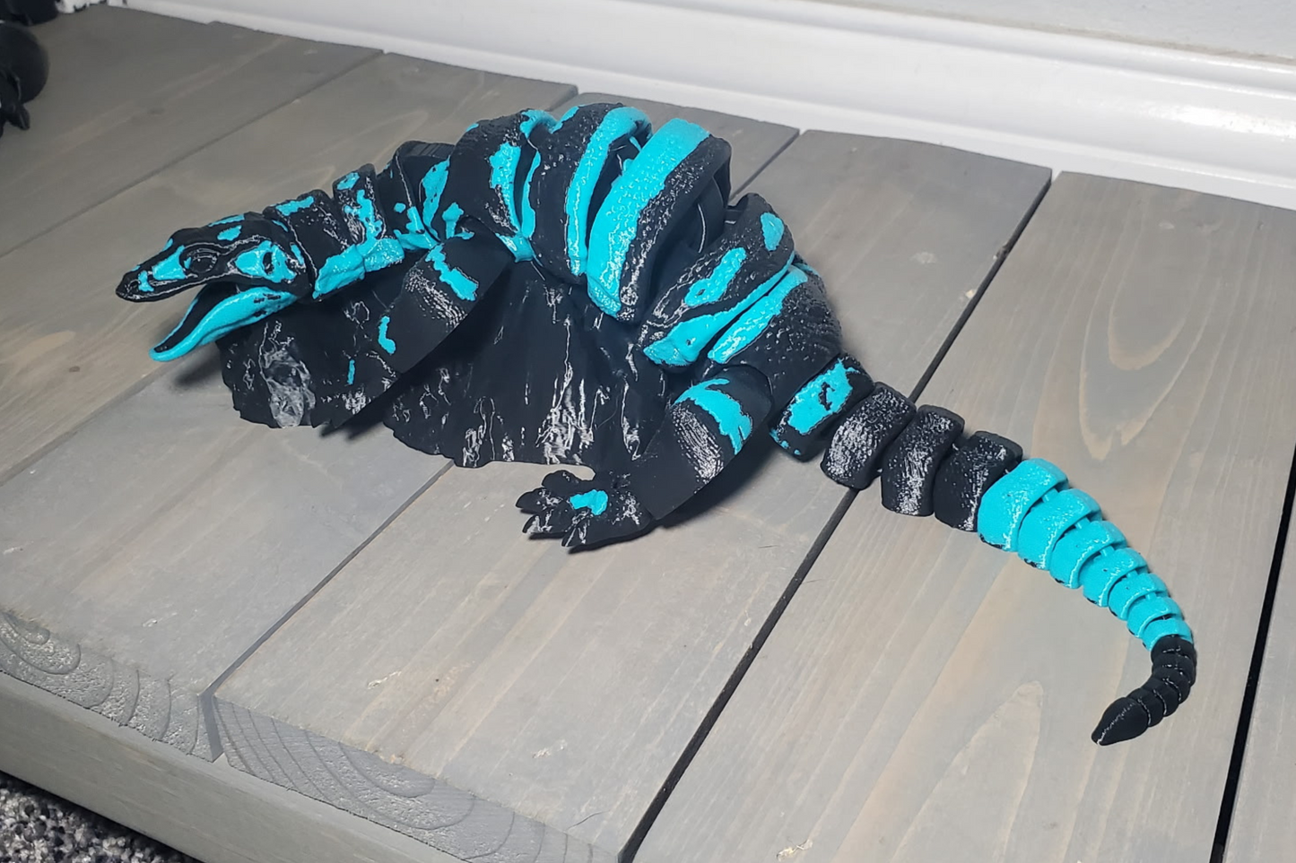 3D-Printed Articulated Asian Water Monitor – Flexible & Lifelike