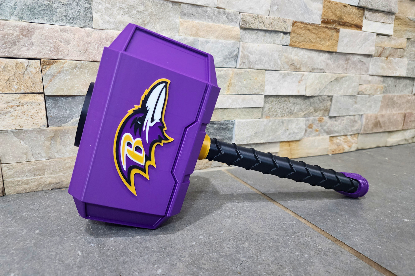 Baltimore Ravens Hammer 3D Printed