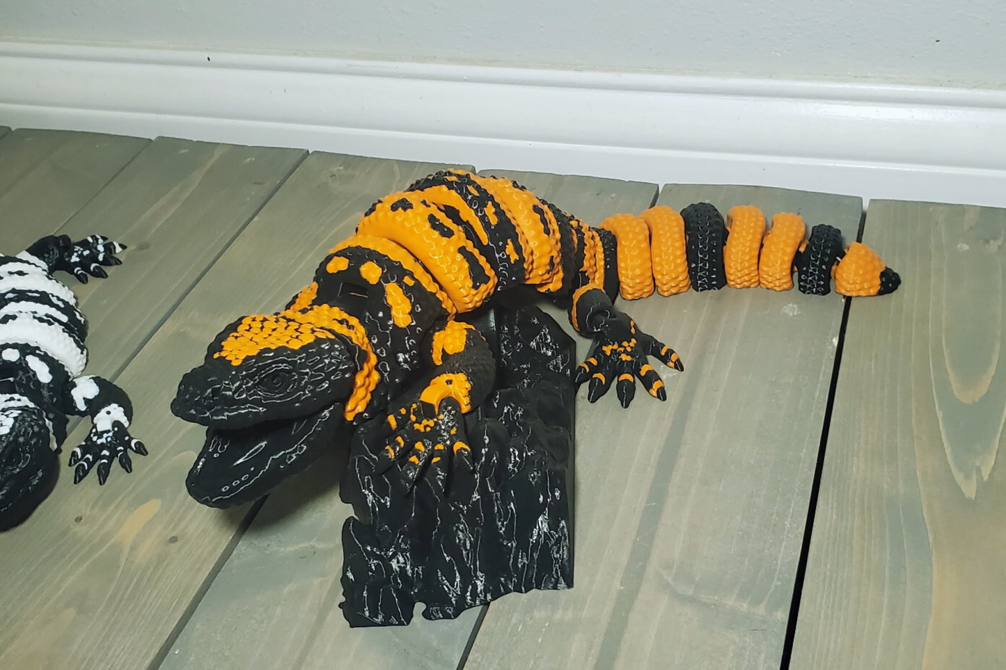 3D-Printed Articulated Gila Monster – Flexible Body & Movable Mouth