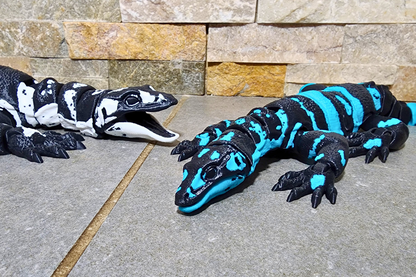 3D-Printed Articulated Asian Water Monitor – Flexible & Lifelike