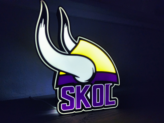 Minnesota Vikings SKOL LED LightBox
