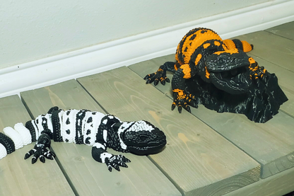 3D-Printed Articulated Gila Monster – Flexible Body & Movable Mouth