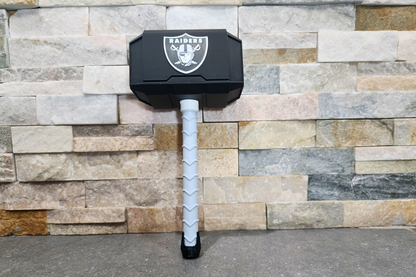 Las Vegas Raiders 3D Printed Thor Hammer | Medium & Large | With or Without Stand