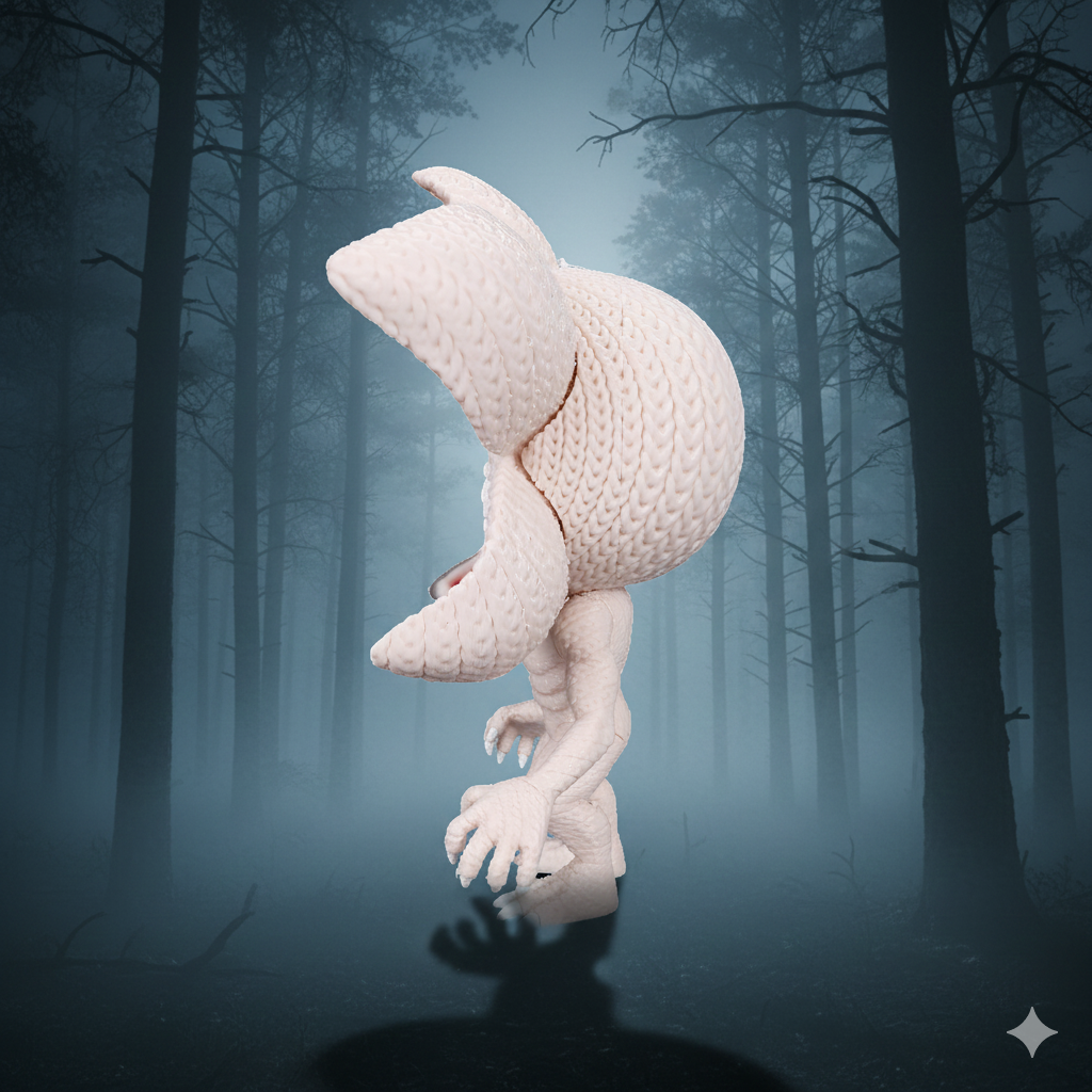 Demogorgon-Inspired Monster Figure – Crochet-Style | 6” or 8” Tall