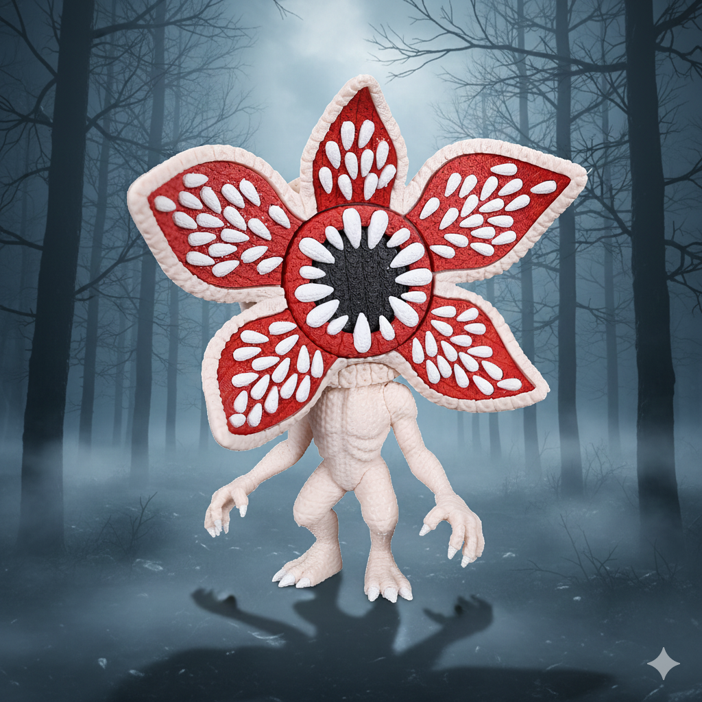 Demogorgon-Inspired Monster Figure – Crochet-Style | 6” or 8” Tall