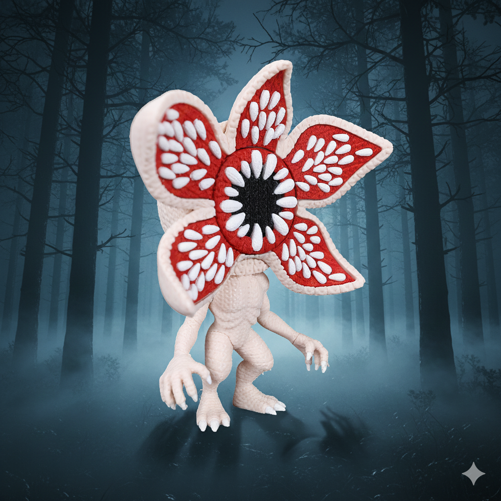 Demogorgon-Inspired Monster Figure – Crochet-Style | 6” or 8” Tall