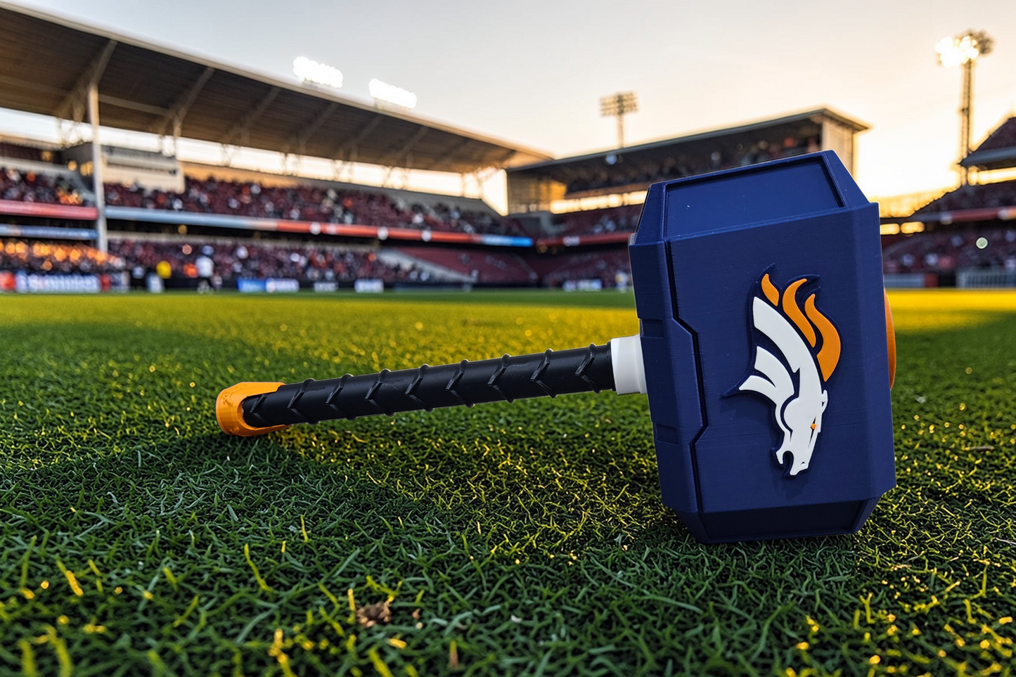 Custom Denver Broncos 3D Printed Hammer | Perfect Gift for Football Fans