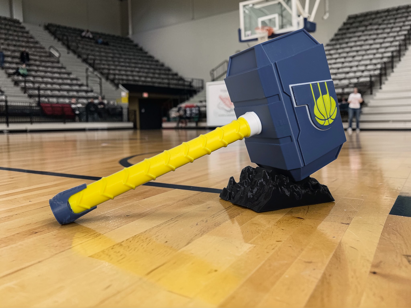 Indiana Pacers Inspired Thor-Style Hammer – 3D Printed Display Piece – Basketball Fan Gift – Man Cave Decor