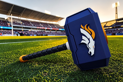 Custom Denver Broncos 3D Printed Hammer | Perfect Gift for Football Fans