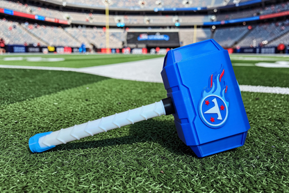 Tennessee Titans 3D-Printed Thor-Style Hammer – 14” or 10” | With or Without Display Stand