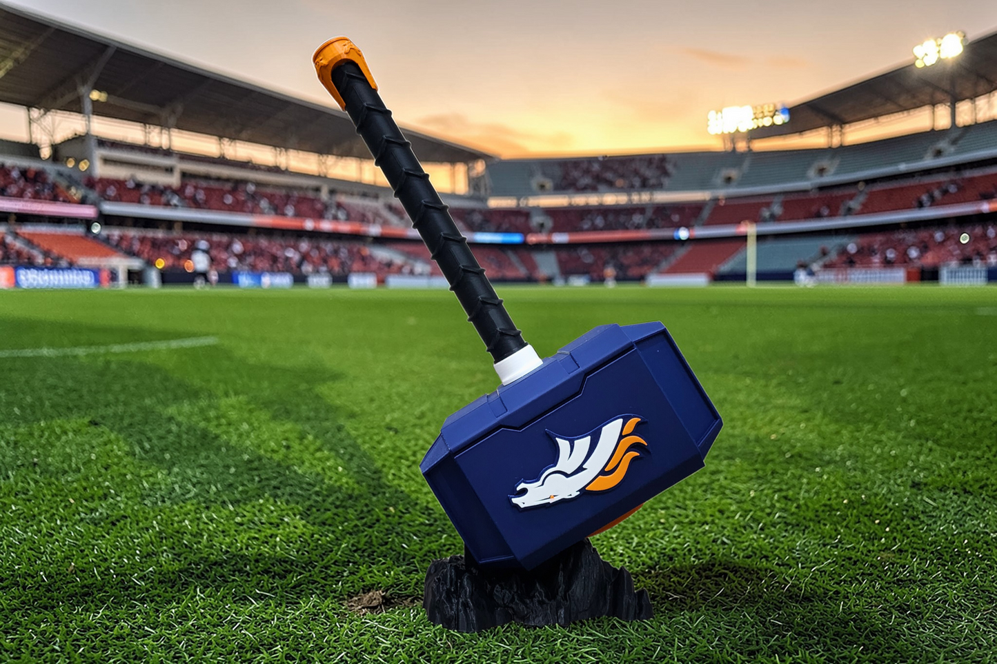 Custom Denver Broncos 3D Printed Hammer | Perfect Gift for Football Fans