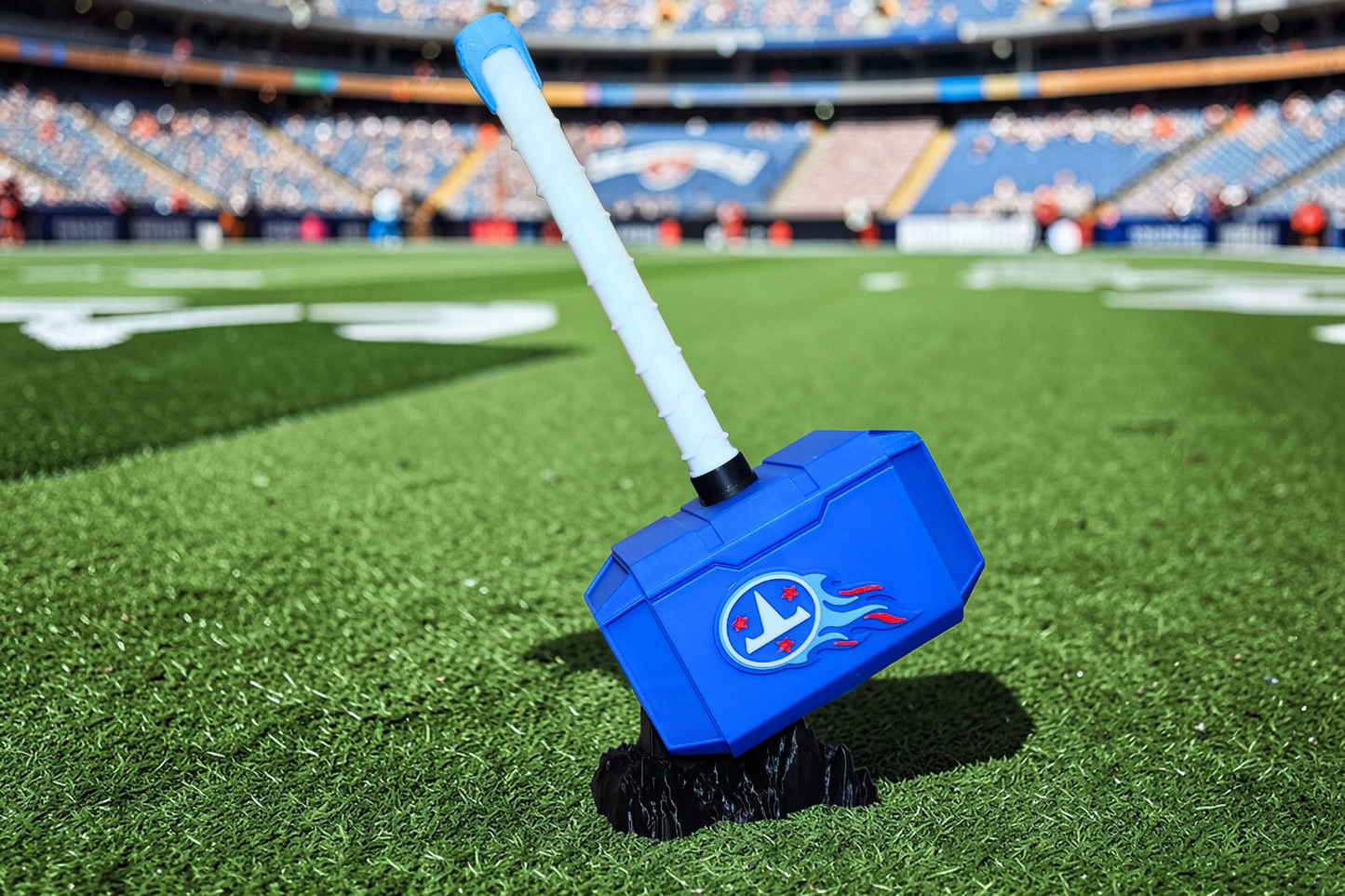 Tennessee Titans 3D-Printed Thor-Style Hammer – 14” or 10” | With or Without Display Stand