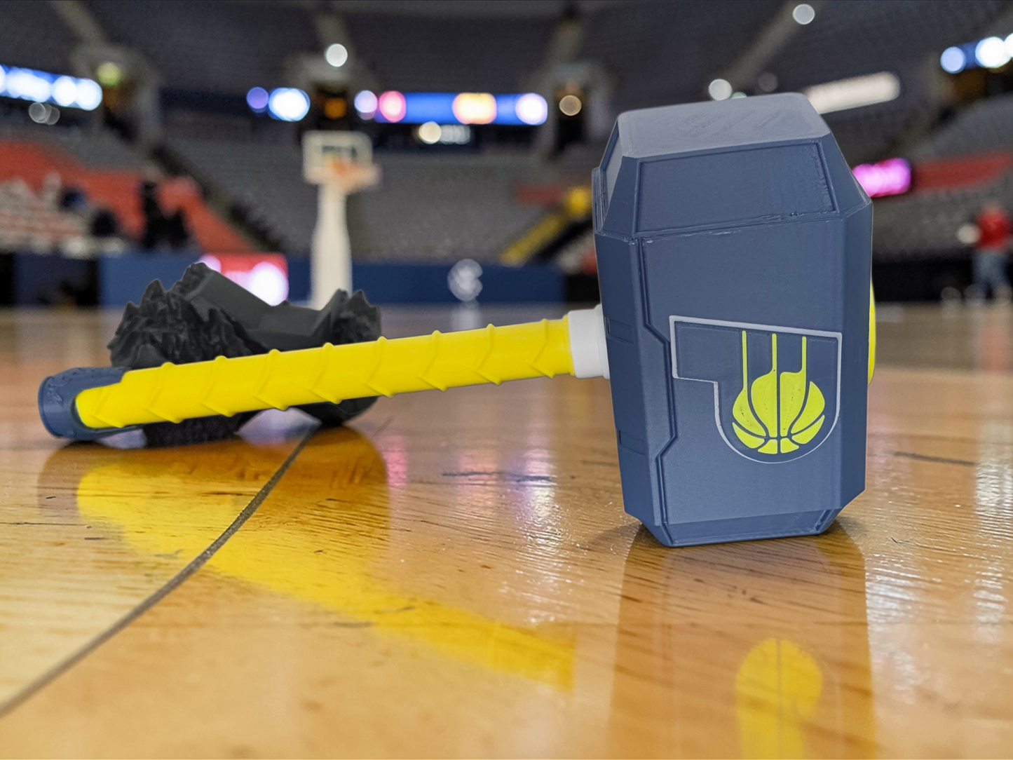 Indiana Pacers Inspired Thor-Style Hammer – 3D Printed Display Piece – Basketball Fan Gift – Man Cave Decor