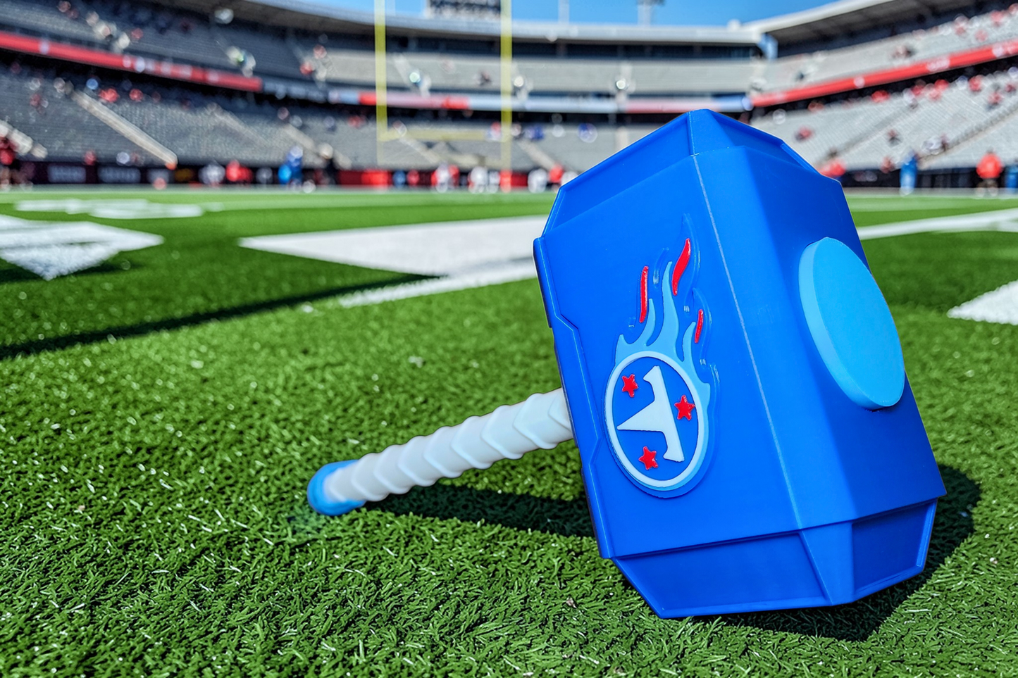 Tennessee Titans 3D-Printed Thor-Style Hammer – 14” or 10” | With or Without Display Stand